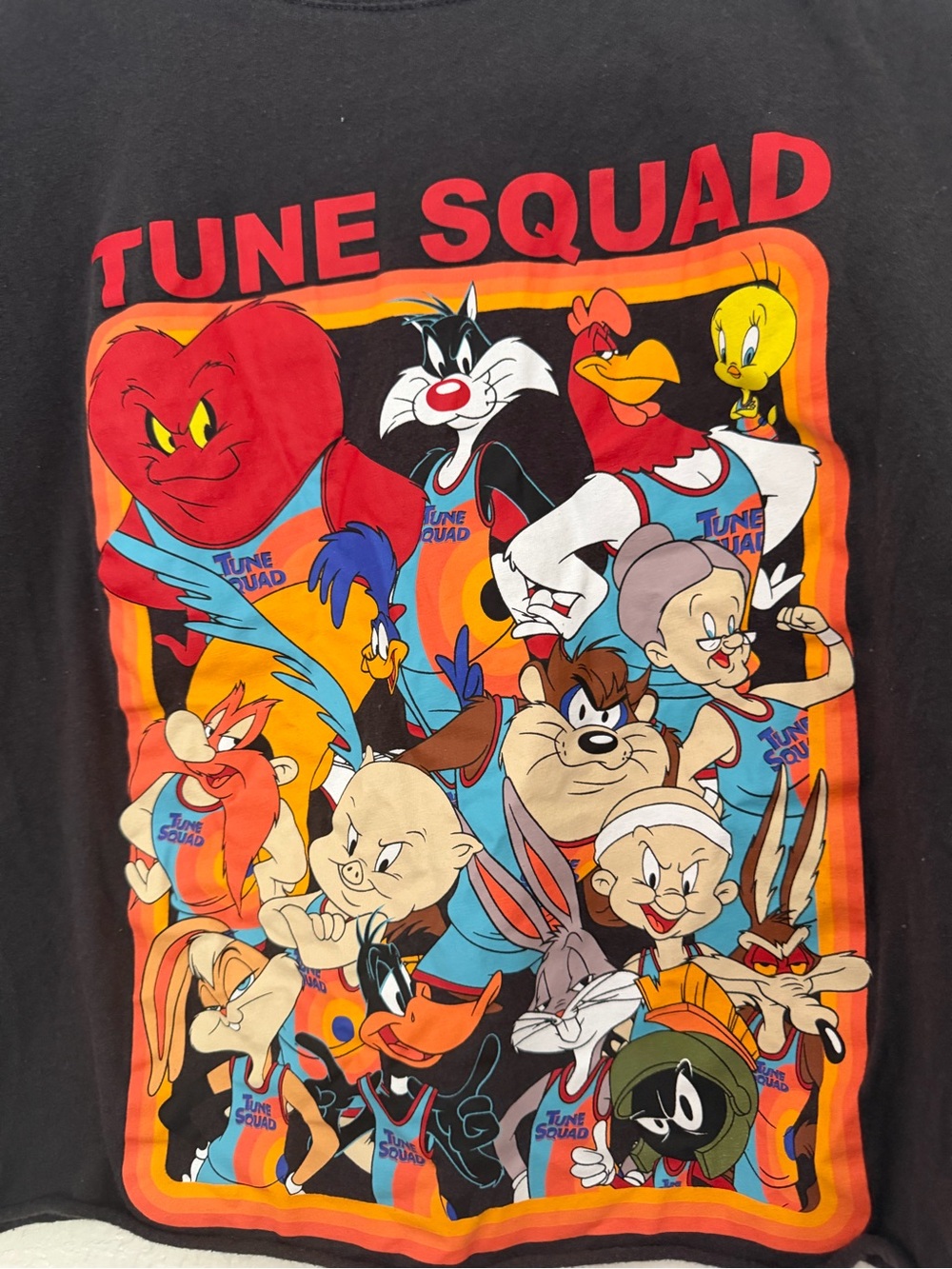 Space Jam A New Legacy Tune Squad Graphic T-Shirt Youth/Women's Size L Black - Picture 4 of 9